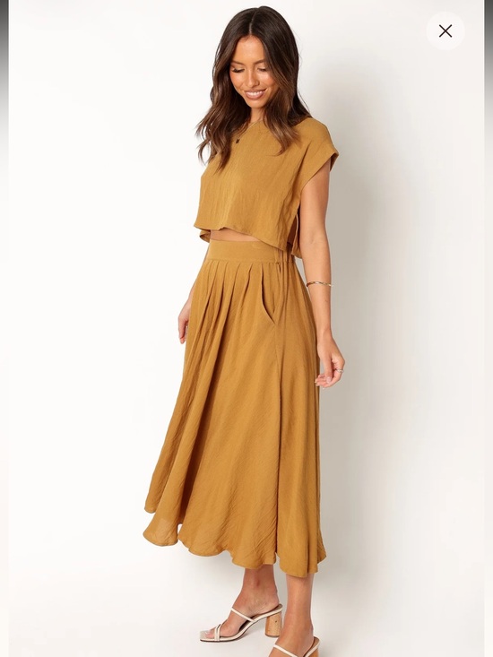 MARBLE Dresses & Skirts - Petal & Pup Bessie Two Piece Set Mustard Size L MABLE